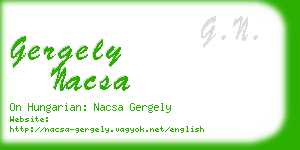 gergely nacsa business card